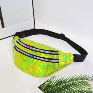 Sac de taille pour femme en PU tendance, scintillant, laser, holographique, iridescent, imperméable, sac de poitrine, sac bandoulière pour le sport - Product Image 5