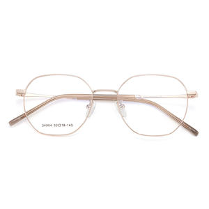 Monturas de Gafas Escolares Ovaladas de Aleación, Modelo 53-18-145, Cómodas, Montura Completa, Unisex, Lentes de Resina - Product Image 1