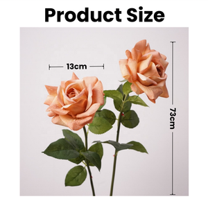 Rose Artificiali LUYI a Stelo Lungo in Seta Effetto Reale, Mazzo di Fiori per Decorazioni Matrimoniali e Domestiche, Rose Artificiali all'Ingrosso - Product Image 6