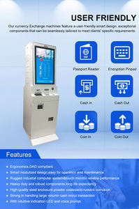 स्वयं सेवा सिक्का नकद परिवर्तन मशीन मुद्रा विनिमय एटीएम स्वचालित विदेशी मुद्रा विनिमय मशीन - Product Image 3