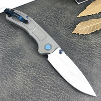 Couteau de survie pliable, manche en alliage d'aluminium, couteau de poche pour le camping, la chasse et les activités de plein air, OEM