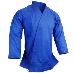 El uniforme de karate de alta calidad en todos los colores incluye conjuntos con logotipo frontal - Product Image 1
