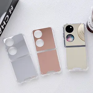 manufacture factory supplier hard mirror case for huawei P50 pocket wholesale shockproof fashion luxury lady cute case