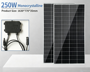 Panneau solaire photovoltaïque monocristallin 250W, module PV adapté aux systèmes de stockage d'énergie solaire hors réseau et à la production d'électricité - Product Image 4