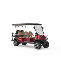 Voiturette de golf électrique à faible vitesse à 6 places, fonctionnant sur batterie 48V, certifiée CE, avec de belles performances