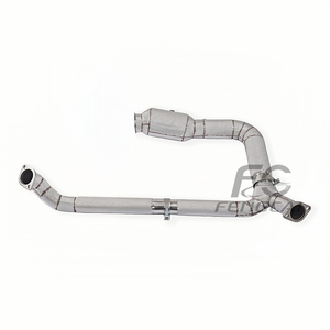 OEM Car Performance Exhaust Header for Porsche 718 2.0T 2.5T 2019-2025 Exhaust Pipes Downpipe with Heat Shield - Product Image 3