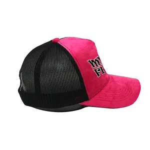Chapeau de camionneur Snapback personnalisé brodé velours chapeau de camionneur Logo brodé