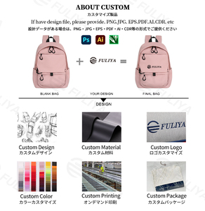 Sac à dos polyvalent Fuliya personnalisé avec pochette avant détachable, fermeture éclair étanche, grande capacité 20-36L, idéal pour les sorties d'une journée et l'école - Product Image 5