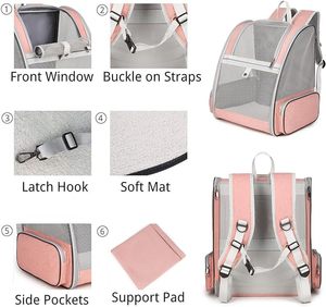 Pet Carrier for Dogs <b>Cats</b> Puppies Lightweight Comfortable Outdoors Traveler Bubble <b>Backpack</b> Pets Carriers - Product Image 4