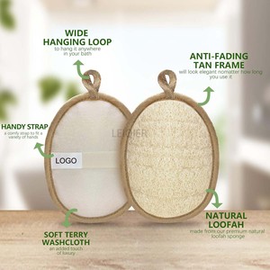 Esponja Exfoliante Corporal de Luffa Natural con Logotipo Personalizado, Esponja Ecológica para Baño y Ducha, para Mujeres y Hombres, para Rostro y Cuerpo - Product Image 4