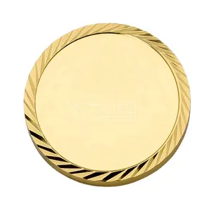 24 18k <span class=keywords><strong>Gold</strong></span> Blank Print Personal Logo Free Sample Blanks No Minimum Metal Challenge Coin Promotional Coins - Product Image 1