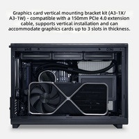 Boîtier d'ordinateur de jeu de bureau Lianli A3 en bois, compatible carte mère M-ATX, refroidissement par eau, mini-boîtier compact avec alimentation