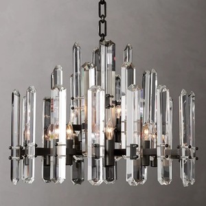 <span class=keywords><strong>Lustre</strong></span> LED rond élégant de style nordique avec feuilles, pour salon, salle à manger, chambre à coucher, décoration en cristal, <span class=keywords><strong>moins</strong></span> <span class=keywords><strong>cher</strong></span> - Product Image 4