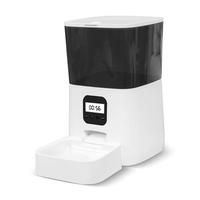 Distributeur automatique intelligent pour animaux de compagnie, portable, 6L, blanc, avec écran LCD, alimenté par batterie, avec programmation de l'alimentation et enregistrement, fabriqué en ABS