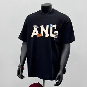 Promotional Gift Custom Plain Luxury Tshirt Heavyweight T-shirt Print logo Mock Neck Blank T Shirt Oversized Men's T-shirt