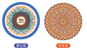 Tapete de Yoga Ecológico Antideslizante de Caucho Natural de 4mm, Circular, 60x60cm, con Correa de Transporte, Plegable, para Meditación, Oración <span class=keywords><strong>y</strong></span> Ejercicio Relajante - Product Image 5