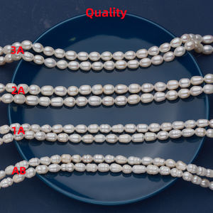 قلادة من اللؤلؤ بتصميم كلاسيكي مصنوع يدويًا رخيص مخصص من اللؤلؤ لؤلؤ المياه العذبة الأبيض الطبيعي بأحجام متعددة مع سلسلة من الخرز المشبك - Product Image 3
