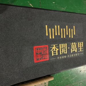 Tappeto d'ingresso in peluche con logo stampato, antiscivolo, <span class=keywords><strong>per</strong></span> hotel, pubblicitario, molto richiesto - Product Image 1