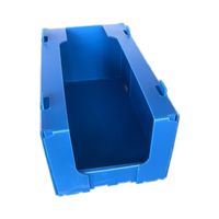 PP-Hohlplatten-Vorderöffnungsboxen, recycelbare, stapelbare Lagerbehälter, Kunststoff-Wellpappe-Kommissionierboxen für Kleidung und Socken
