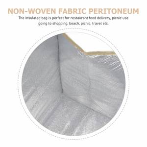 Sac isotherme personnalisé avec logo, recyclable, laminé, grande capacité, sac isotherme pour la livraison de nourriture - Product Image 2