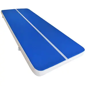 价格优惠Oem体操设备跑道翻滚垫地板充气空气轨道垫