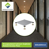 Plancher en treillis de sulfate de calcium encapsulé ignifuge A1 FS1000 600x600x30mm avec panneau d'accès en acier à quatre coins enveloppé, design moderne