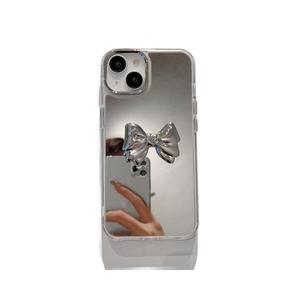 Elegante funda protectora de espejo acrílico de nuevo diseño para Apple Pro Max para iPhone 13/16 Love Phone Case que incluye agarre para teléfono - Product Image 6
