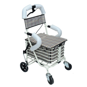 Carrito de compras Love Senior con asiento y cesta de almacenamiento para personas mayores, ayuda para caminar - Product Image 3