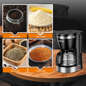 Macchina per Caffè Americano Elettrica Haley Best da 12 Tazze, Automatica con Filtro Riutilizzabile Rimovibile, Stile <span class=keywords><strong>French</strong></span> <span class=keywords><strong>Press</strong></span> - Product Image 3