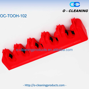 Supporto per scopa e mocio in plastica ABS O-Cleaning, organizer da parete per riporre scopa e mocio, porta scopa e mocio. - Product Image 2