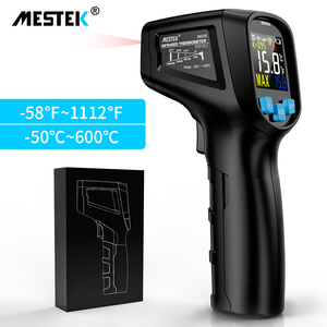 Meter Gun Kỹ Thuật Số Lazer Nhiệt Kế LCD Công Nghiệp Ngoài Trời Laser Pyrometer Nhiệt Kế Với Báo Động Không Tiếp Xúc Pyrometer - Product Image 6