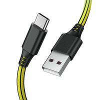 Schitech OEM 3ft 6ft 10ft 2A QC3.0 Cable USB trenzado de nylon Tipo C Cable de datos de transmisión rápida para cargador Iphone Samsung
