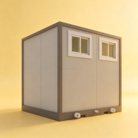 Toilettes modulaires portables de type hall d'entrée, assemblage rapide, durables pour les parcs extérieurs et les sites touristiques, toilettes mobiles écologiques