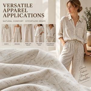 Tissu en polyester, <span class=keywords><strong>lin</strong></span> et élasthanne, <span class=keywords><strong>jersey</strong></span> extensible, doux et confortable pour les chemisiers, les t-shirts, les vêtements décontractés - Product Image 5