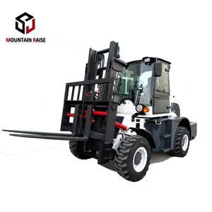 Earthmoving machinery New 4WD 3000kg Rough Terrain Forklift Truck with Price