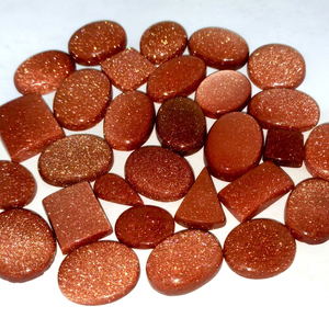Piedra Preciosa Natural Radha Arts, Naranja Dorado, Cabujón de Alta Calidad, Formas Mixtas, para Joyería, Reiki y Chakra - Product Image 1