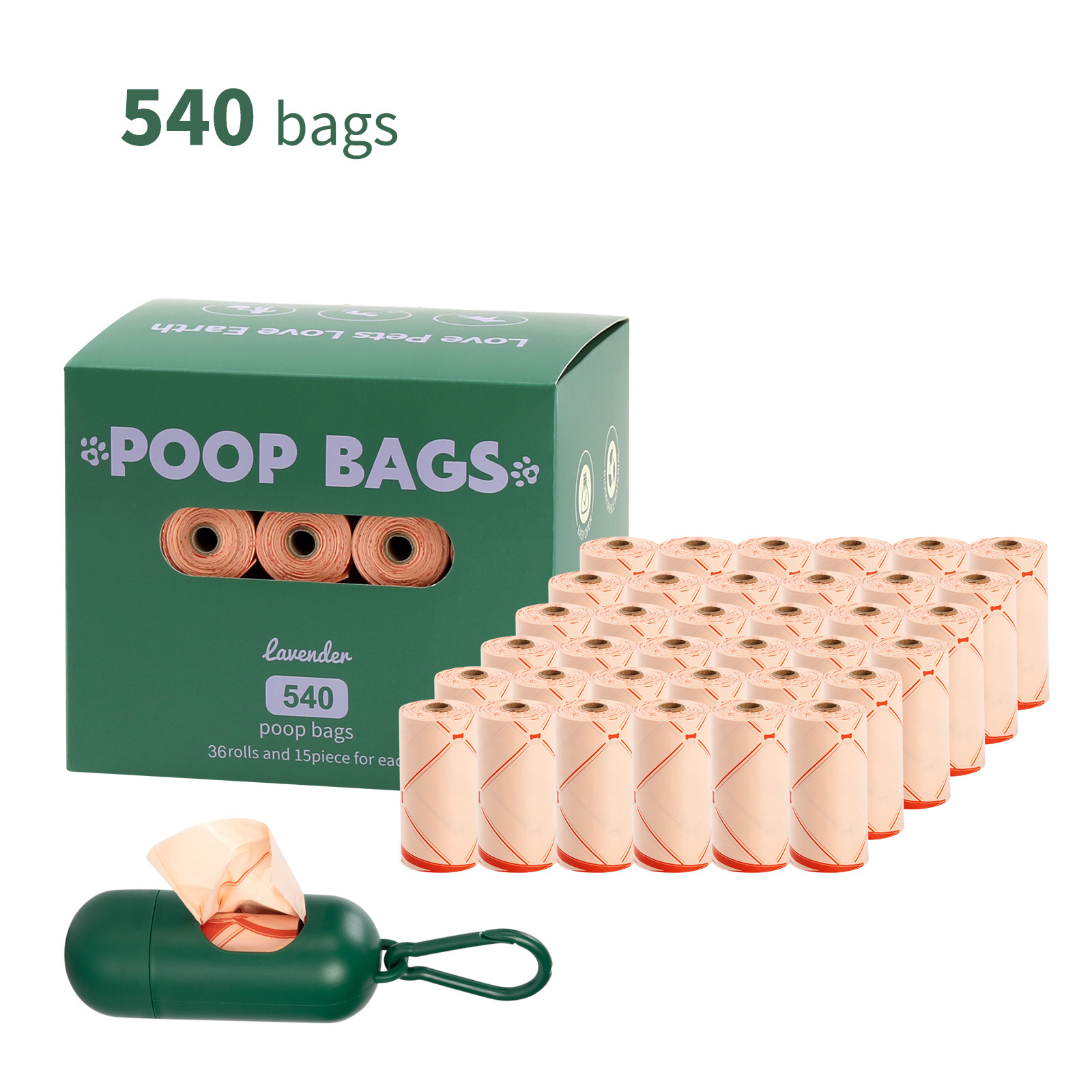 Coffret 36 rouleaux + distributeur