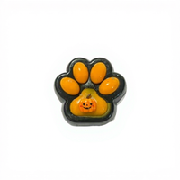 Halloween Gummi-Squishy-Quetschspielzeug Weiches Stressabbau-Dekompressionsspielzeug Kürbis Geist Katzenpfote für Kinder und Erwachsene