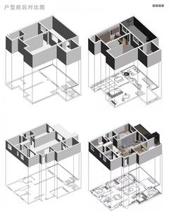 Planos <span class=keywords><strong>de</strong></span> Remodelación <span class=keywords><strong>de</strong></span> <span class=keywords><strong>Casas</strong></span> Contemporáneas, Diseño <span class=keywords><strong>de</strong></span> Plano <span class=keywords><strong>de</strong></span> Planta Moderno, Dibujo Arquitectónico con Renderizado <span class=keywords><strong>Interior</strong></span> en 3D - Product Image 2