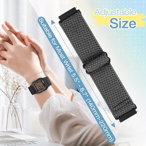 Bracelets de montre élastiques pour <span class=keywords><strong>Casio</strong></span> F-84/F-91W/F-94/A158/A168/F-105/F-108, bracelet en nylon respirant pour <span class=keywords><strong>Casio</strong></span> W-215/216H/217H/218 - Product Image 4