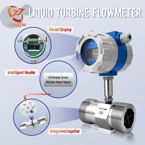 Jingjieステンレス鋼水タービン流量計フロント10D & リア5Dストレートパイプ設置ローカル表示フロースイッチ - Product Image 3