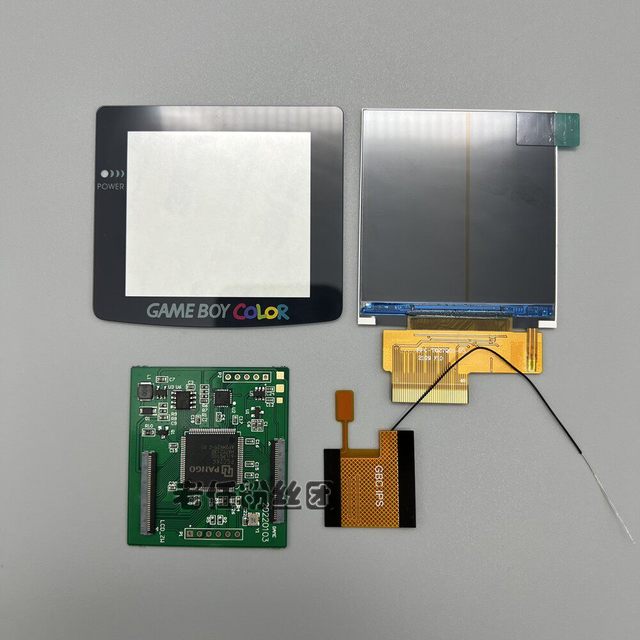 2.6 Inch IPS High Brightness LCD Screen for GBC Gameboy Color Backlight Screen Repair Replacement
