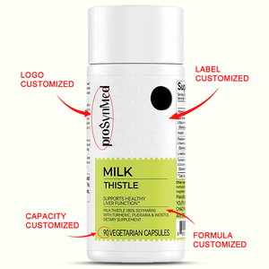 แคปซูลสารสกัดมิลค์ธิสเทิล OEM ผสมแดนดิไลออนและเบอร์เบอรีน สำหรับบำรุงตับ ถุงน้ำดี และระบบเผาผลาญ - Product Image 6