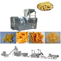Ligne de production industrielle automatique de cornflakes Nik Naks, machine extrudeuse de snacks soufflés au maïs