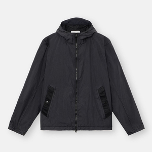 Spring <strong>Men's</strong> Custom Hooded Windbreaker <strong>Jacket</strong> Full Zip Lightweight Anti-wrinkle Elastic Cuffs Hem Crinkle <strong>Padded</strong> Outdoor Hiking - Product Image 1