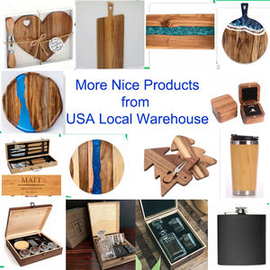 Cucina grande legno di Acacia buccia di Pizza naturale legno di Acacia 12 "tavola rotonda salumi con manico per incisione Laser - Product Image 4