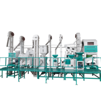 Ligne de traitement du riz entièrement automatique 20-25Ton par jour système d'emballage à haute production