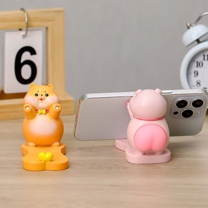 Soporte para teléfono con dibujos animados, figura de resina, base giratoria, soporte de escritorio, regalo decorativo - Product Image 2