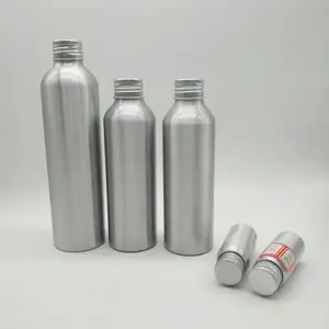 Cosmetico personalizzato per uso alimentare 15ml 50ml 100ml 150ml 200ml 250ml bottiglia di alluminio per olio da 1 litro con coperchio in alluminio a vite