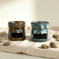 Diffuseurs de cire en céramique pour huiles essentielles, parfum bois de santal, pour spa, décoration intérieure et relaxation